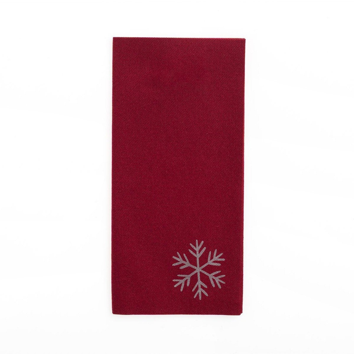 Bordeaux Airlaid napkin, Snowflake design, 39x40 cm Bookfold 1/8