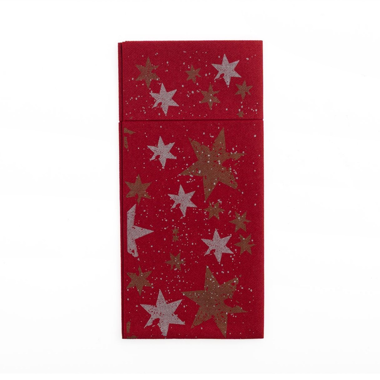 Bordeaux Airlaid napkin, Elegant Stars Cutlery design, 39x40 cm Cutlery pocket