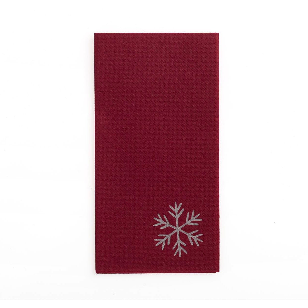 Bordeaux Soft Point napkin, Snowflake design, 39x38 cm Bookfold 1/8